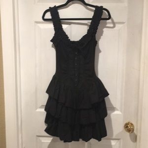 Cotton ruffle Betsey Johnson party dress!